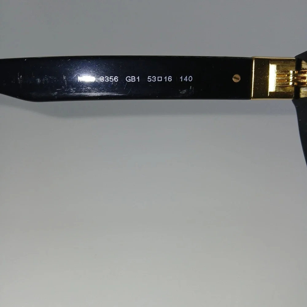 Versace 3356 GB1 Women Eyeglasses Frame Only Black Cat Eye Full Rim 53-16-140 mm